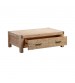 Java Solid and Veneered Acacia Coffee Table with Drawer Support